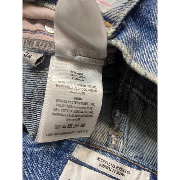 NWT ESSENTIEL ANTWERP Zimpala Blue Denim Midi Pencil Skirt-sz 34 (US 2) - Picture 10 of 11